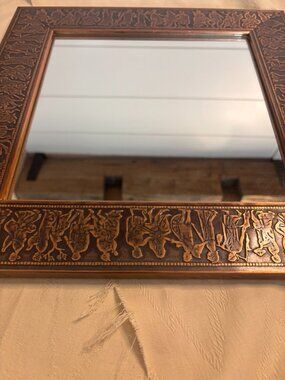 VTG Roman Greek Relief Frame Mirror Classical Antiquity Gallery Wall